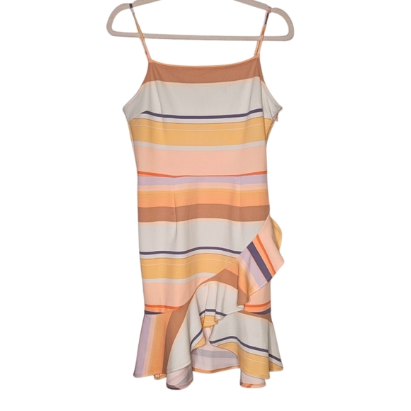 Bar III Samba Striped Ruffle Dress - Picture 4 of 8